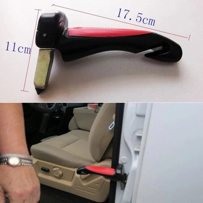 Car Door Handle Non-Slip Assist Bar Elderly Vehicle Standing Support Safety Hammer Mobility Aid Window Breaker Car Accessories