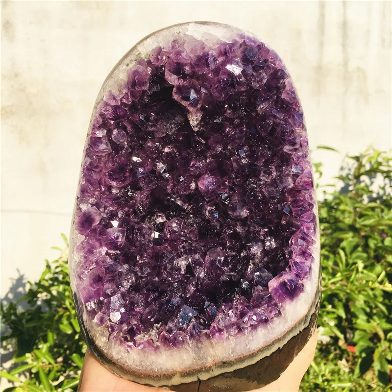 Natural Crystal Cluster Amethyst Stone Geode Raw Quartz Minerals Real Uruguay Home Decoration Spiritual Chakra Reiki 2