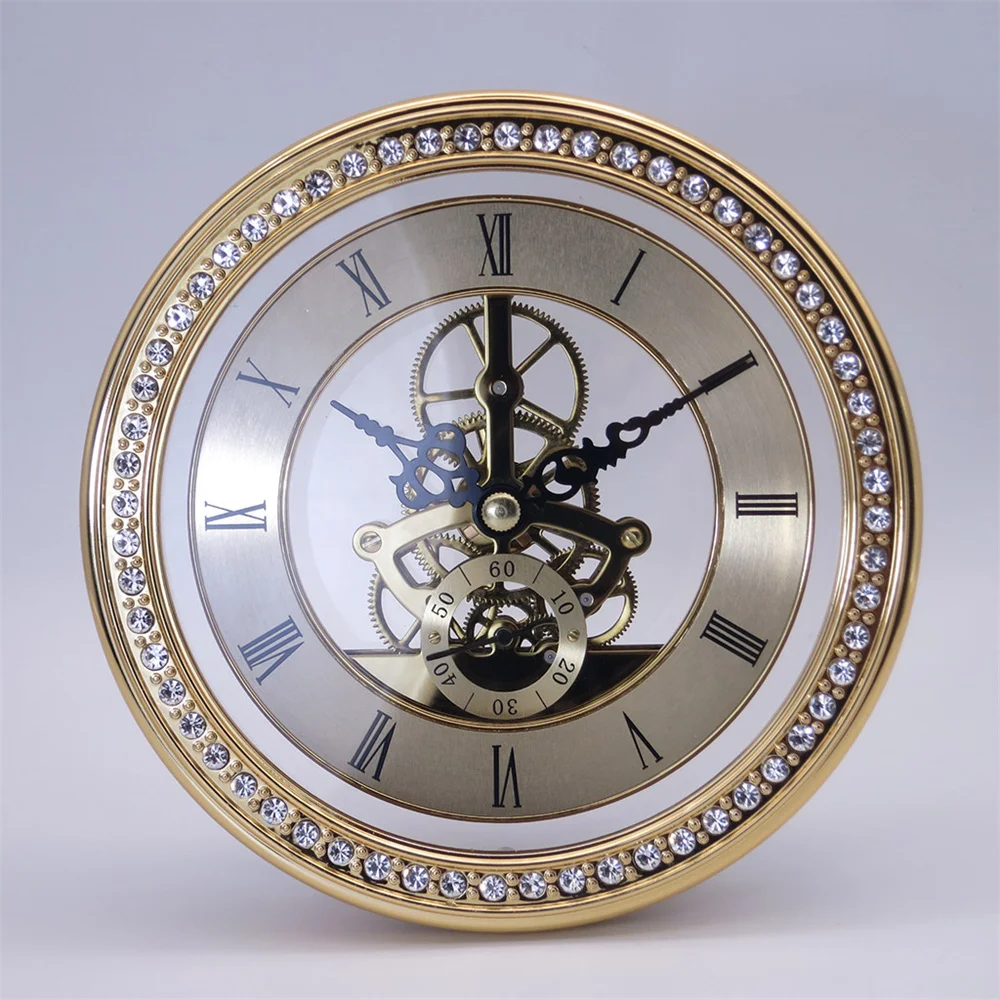 High Quality Luxury Clock Craft Quartz Movement 97/86/148mm Round Clocks Head Insert Roman Number Mayitr Little clock 5