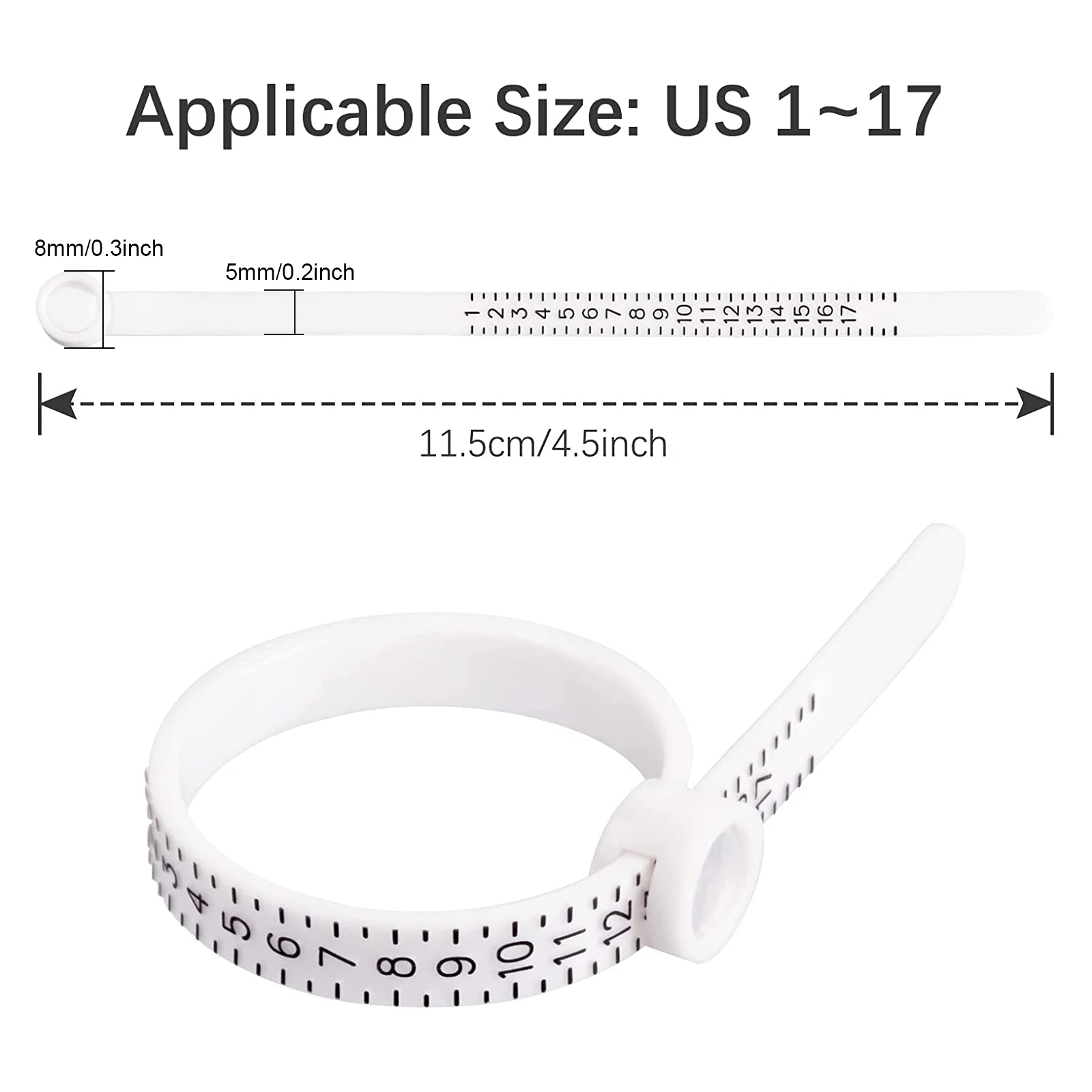Ring Size Chart With Ruler
