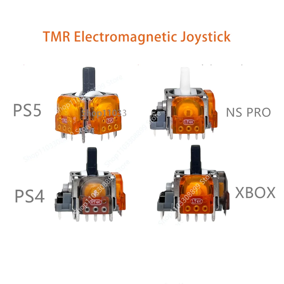 1/2Pcs Ginfull TMR Electromagnetic Joystick For PS5 Controller TMR