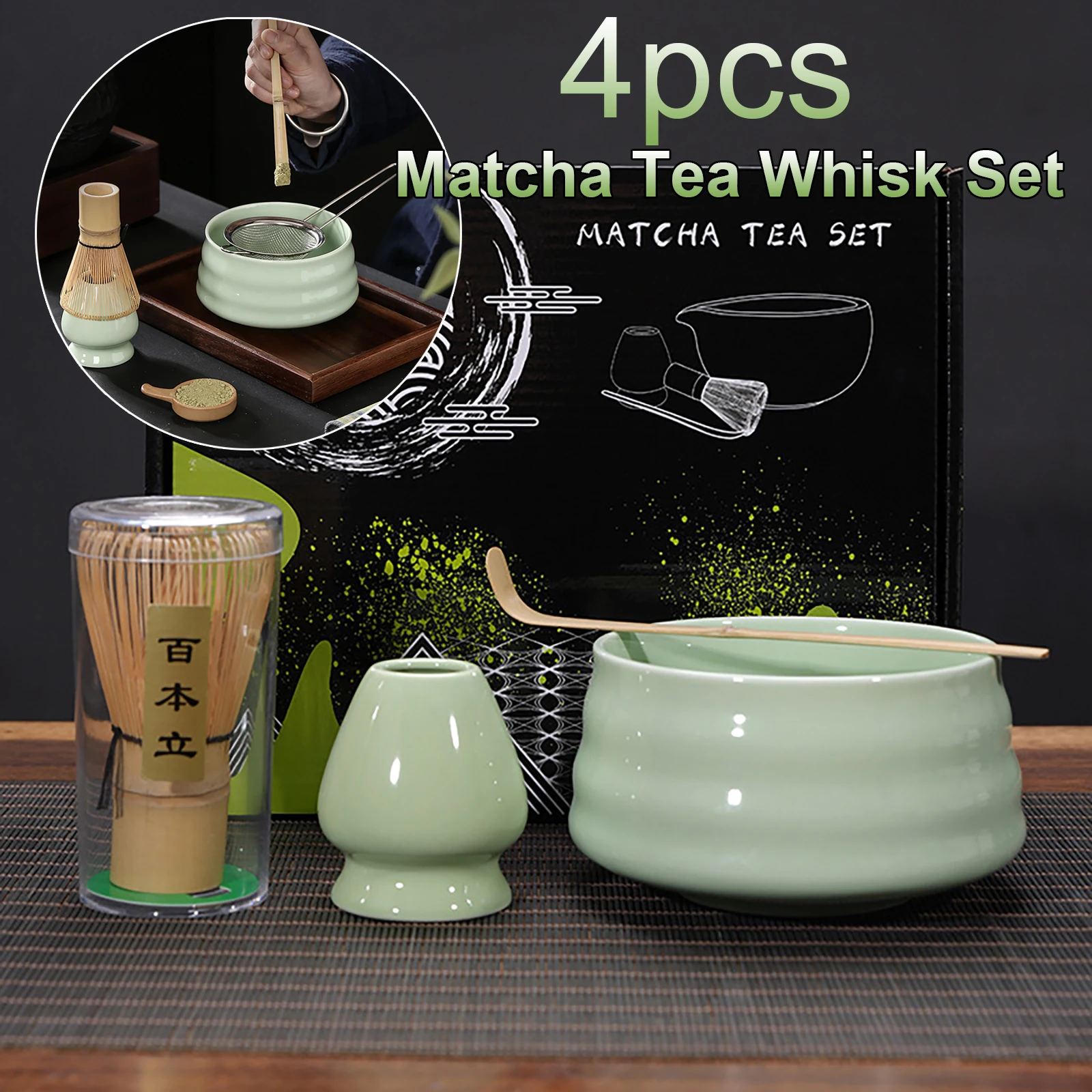 Soporte De Cerámica Para Batidor De Matcha (Chasen) | Color Azul | Mantiene La Forma Del Batidor De Bambú | Accesorio Para Té Matcha
