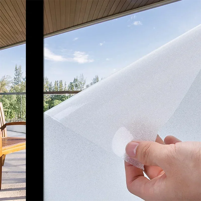 Folia okienna matowe szkło okno nie taśma ograniczająca widoczność monitora okna łazienkowe z klejem, taśma ograniczająca widoczność monitora statyczne przylgnięcie nieprzylepne ciepło blokujące słońce