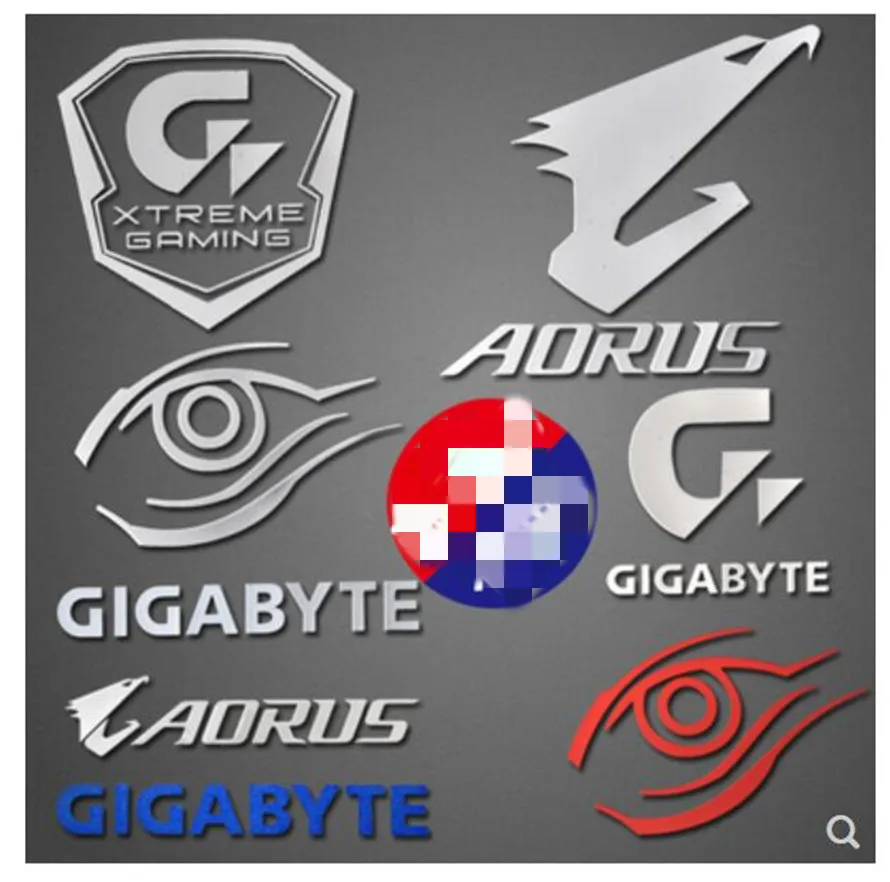 GIGABYTE AORUS G1 Gaming Metal Sticker For Laptop PC Tablet Desktop Computer Digital Personalized DIY Decoration