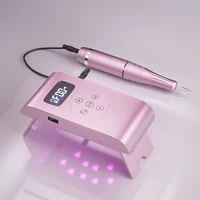 2-in-1 35000RPM Nail Machine Nail UV Lamp Nail Dryer Electric Rechargable Cordless Portable LCD Display For Manicure Power Bank 1