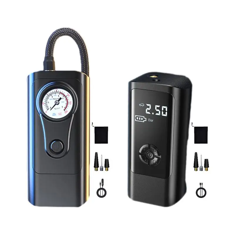 

Маленький воздушный компрессор Портативный компактный удобный магазин гибкий легко заменяемый умный цифровой дисплей надувной насос для автомобилей