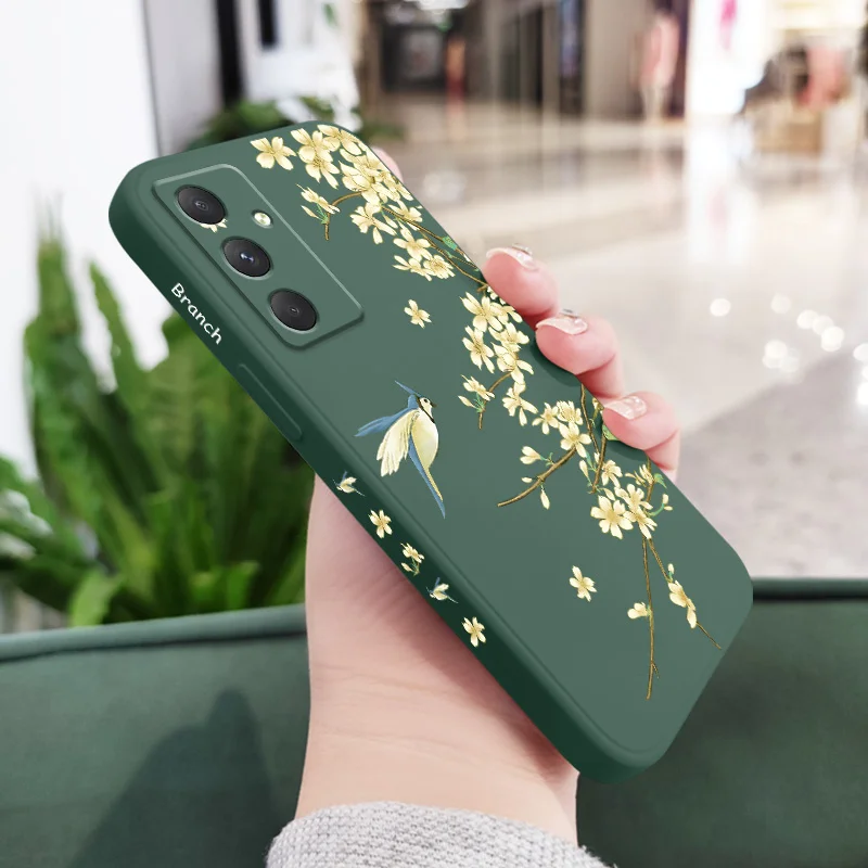 Elegant Plum Tree Branch Phone Case - Artistic Protective Cover