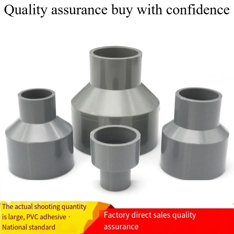 PVC Transdirect 20 25 32 40 50 63 75 90 110 Reducer Size Connector Convert Gray