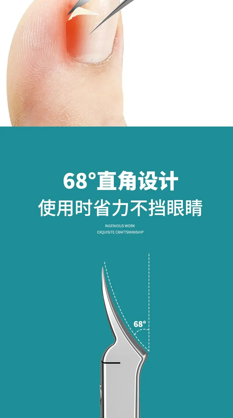 Description Picture 6 of itemNail Clippers Toenail Cutters Pedicure Manicure Tools Ingrown Paronychia Professional Correction Tool Nail Cutter Pedicure Tools