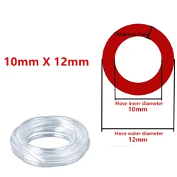 High-Quality Transparent PVC Water Pump and Aquarium Tubing - Versatile Garden Hose - 20 meters (10mm X 12mm)