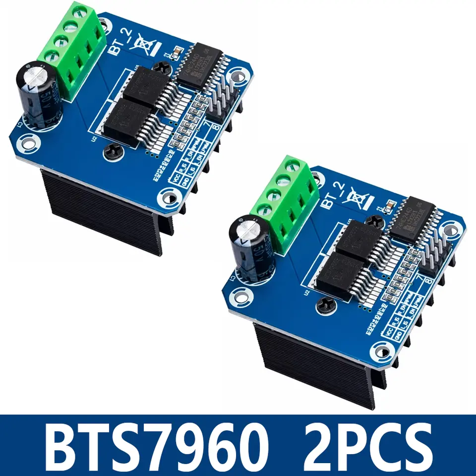 1~2PCS H-Bridge High-Power Motor Driver Module, DIY Smart Car Current Diagnostic for Arduino, Double BTS7960, 43A, EGBO image 7