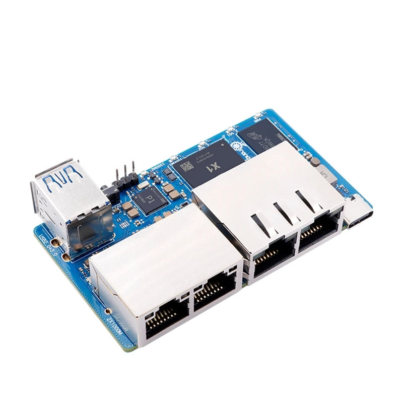 R2S 2GB RAM 8GB EMMC 개발 보드용 8코어 RISC-V AI 2TOPS CPU 듀얼 LAN 포트 OpenWrt-A86Z용 미니 PC