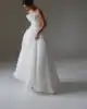 MD Simple A-line Scalloped Wedding Dress Sleeveless Korea Photoshoot Pleat Floor-Length Bridal Gown Corset Customized 웨딩드레스 2025 4
