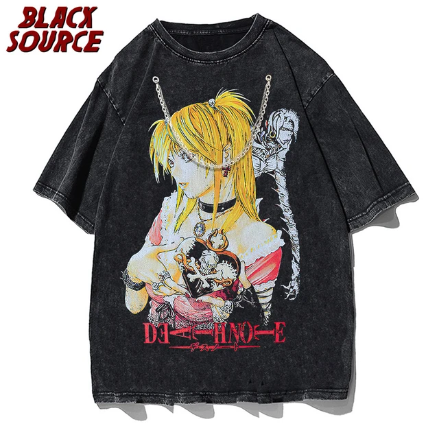 Venda Anime Motosserra Homem T-shirt 100% Algodão Hip Hop Vintage Lavado  T-shirts Para Os Homens, As Mulheres Harajuku Gótico Streetwear Tops Tees <  Topos & Tees \