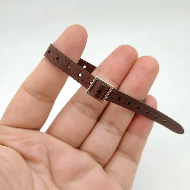 1/6 Scale Brown Leather Belt AS044 Parts Model for 12in Male Soldier Action Figure Toys Accessory
