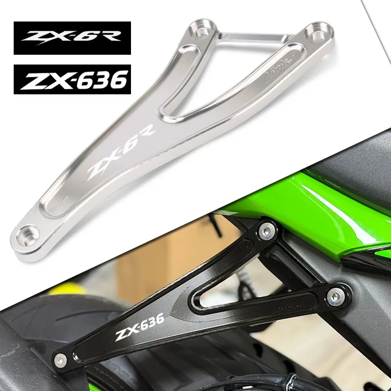 Motorcycle Foot Peg Exhaust Hanger Bracket with Rear Footrest Blanking Plate