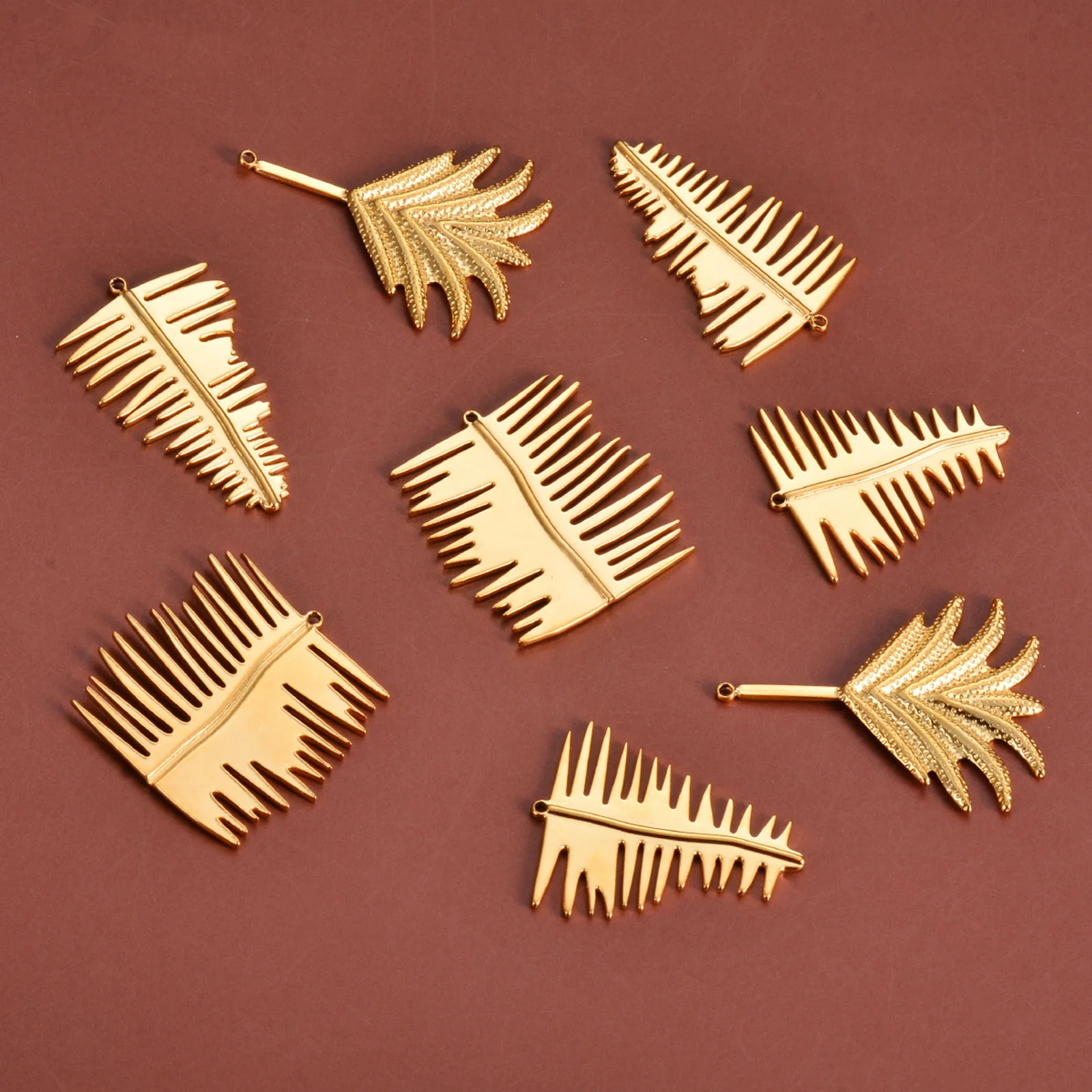 Коллекция 304 года, подвеска в виде дерева из нержавеющей стали, цвет золото, подвеска в виде листа, женское пасторальное Стильное ожерелье, декодеры