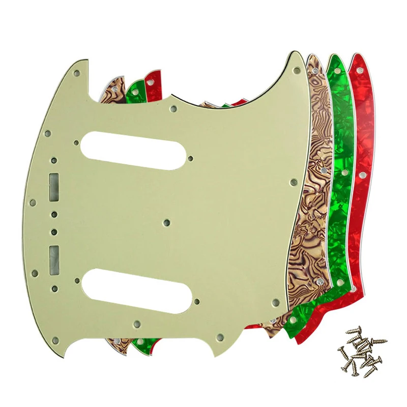 Battipenna Per Parti Di Chitarra Feiman Con 12 Viti Per Fender American Mustang Guitar Pick Guard Piastra Per Graffi Guitarra Della Migliore Qualità