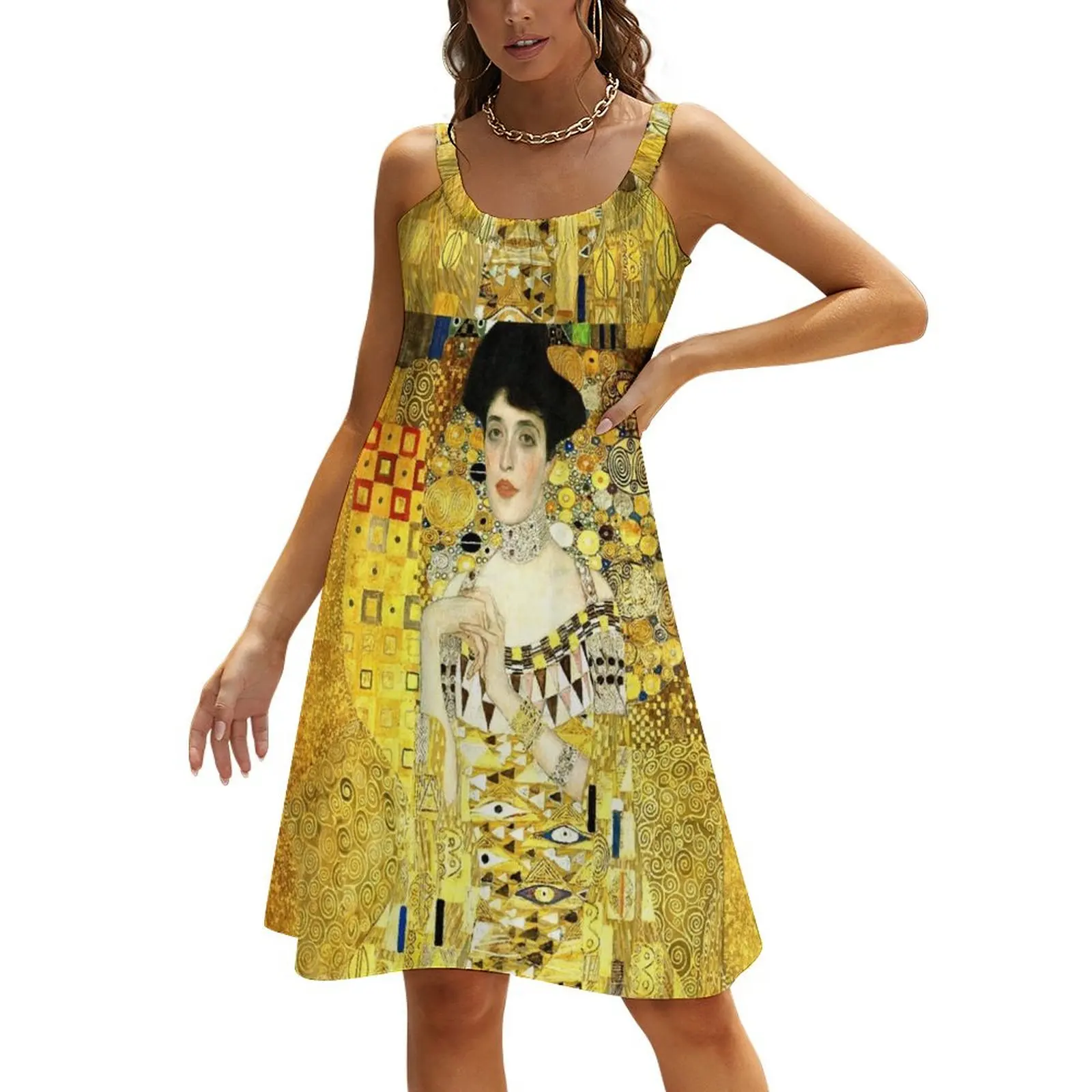 

The Woman in Gold Beach Sling Skirt Evening gown dresses for woman loose women's dress women's dresses luxury