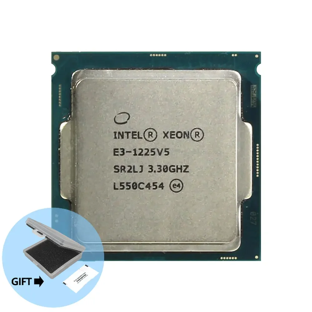 

Intel Xeon rocessor Официальная версия E3-1225V5 г. ЦПУ 3,30 ГГц, 4-ядерный 8M TPD 80 Вт, FCLGA1151 для материнской платы E3 V5