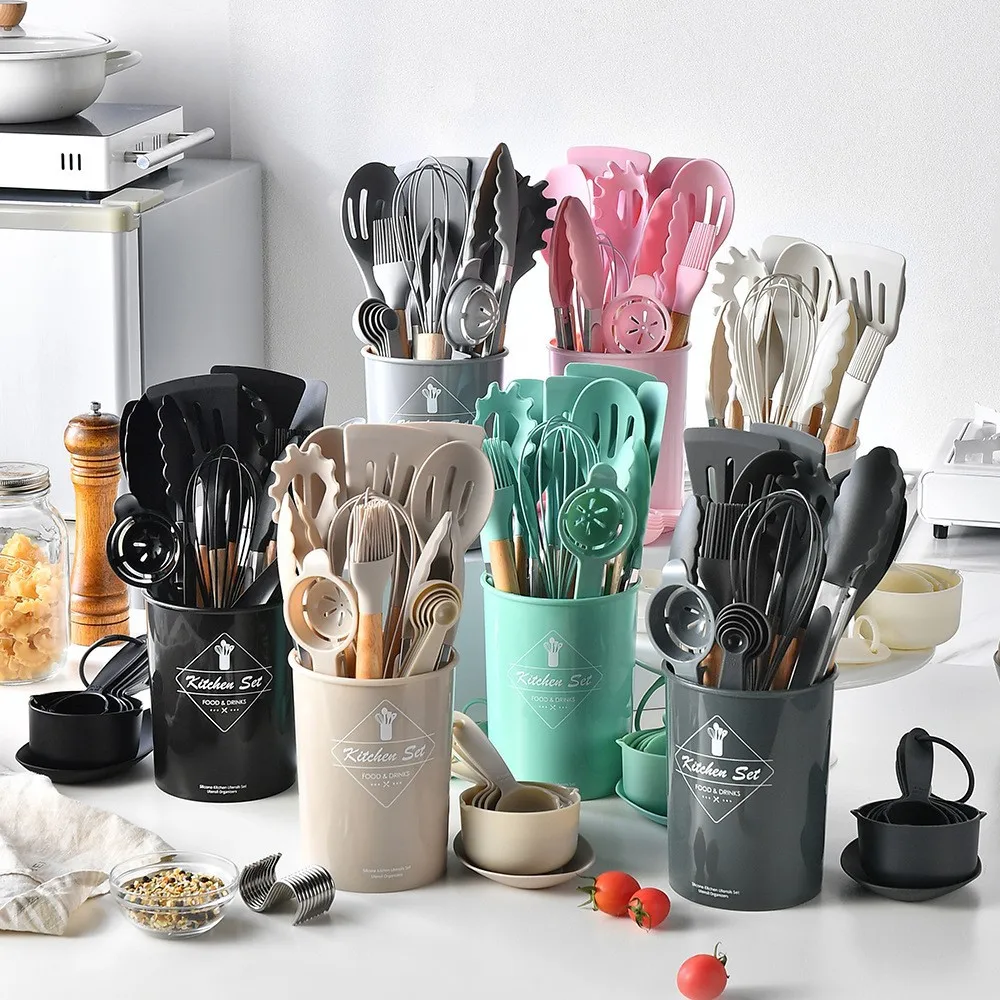 Silicone Cookware Set Kitchen Cooking Tools 12PCS