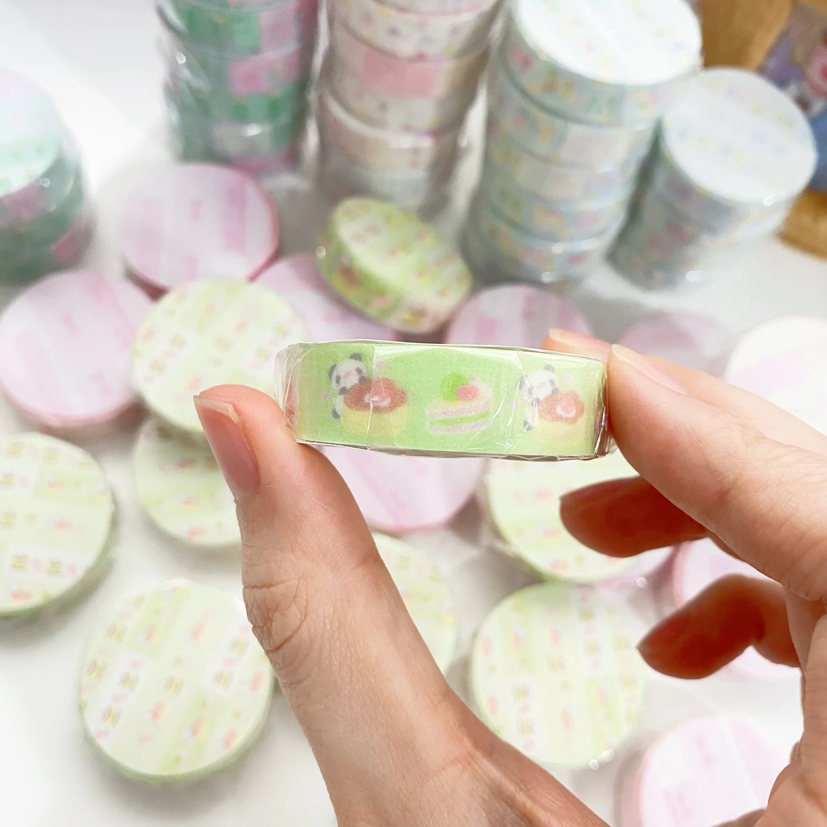 Charming Kawaii Panda Washi Tape for DIY Crafts & Scrapbooking