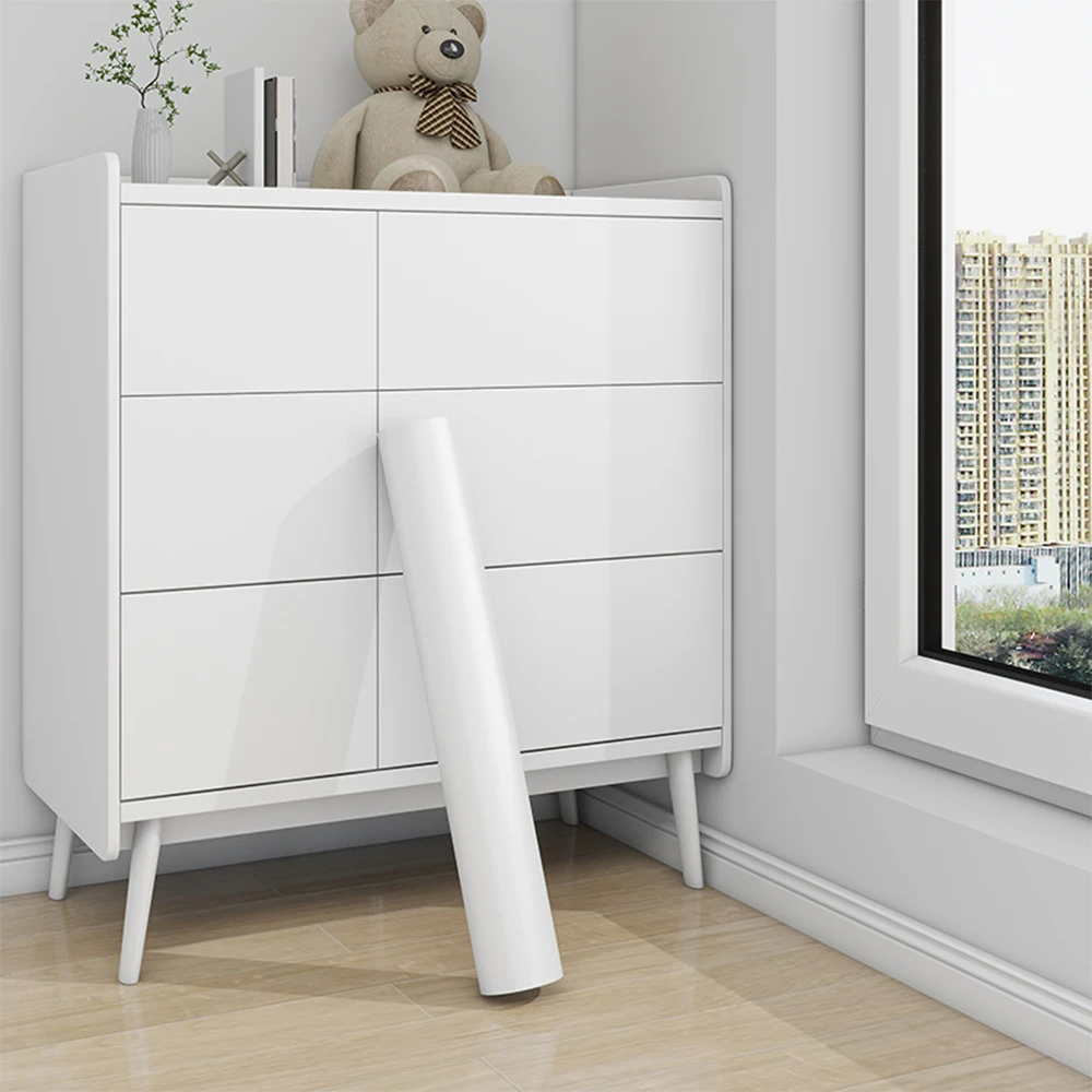 Papel blanco mate, papel tapiz pelable y adhesivo de 40x300cm, papel de vinilo decorativo autoadhesivo para encimera, gabinete, mesa, estantería