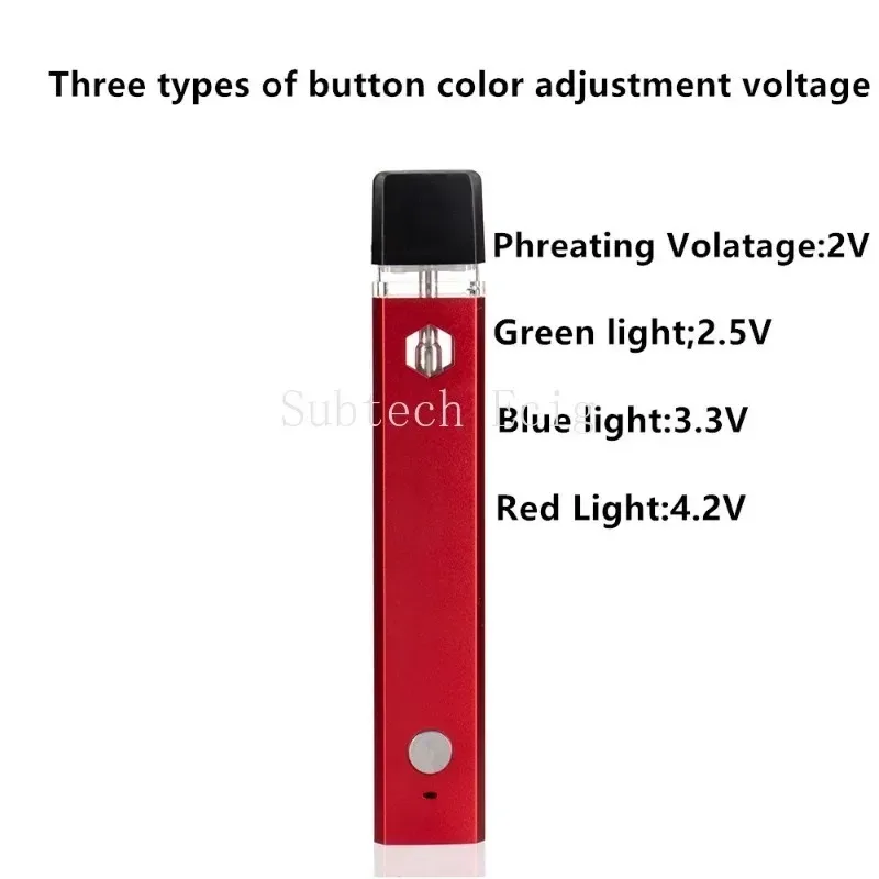 5pcs/lot B23L Thick Oil Rechargable Vape Pen Pods 280mAh 1ml Ceramic Coil E-cigarettes Preheat Function Voltage Adjustment Vaper