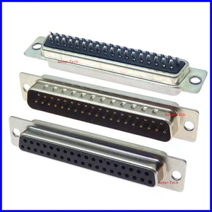 DB37, разъем для кабеля для передачи данных с последовательным параллельным портом, 2 ряда, разъем типа D, 37-контактный переходник с женским и мужским разъемами