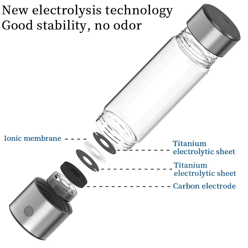 460ml Hydrogen-Rich Water Cup Portable Hydrogen Rich Water Generator Hydrogen Bottle