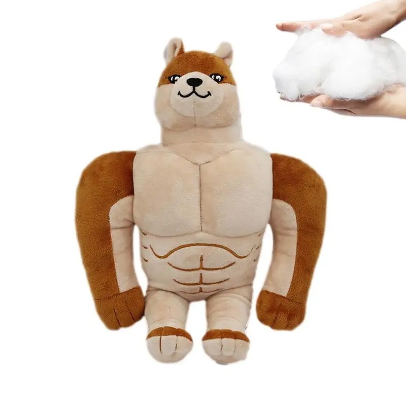 

Sleeping Muscle Dog Toy 30cm Lovely Stuffed Soft Dog Toy Realistic Bendable Dog Throw Pillow Stuffed Animal Toy Decoration