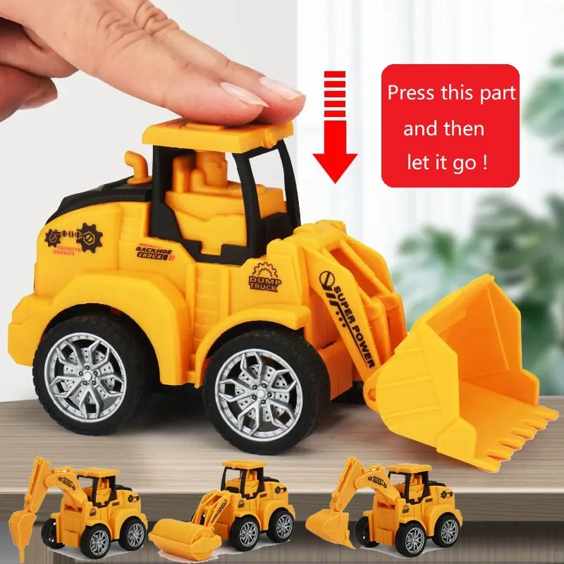 1pc Engineering Car Vehicle Toys Plastic Diecast Construction