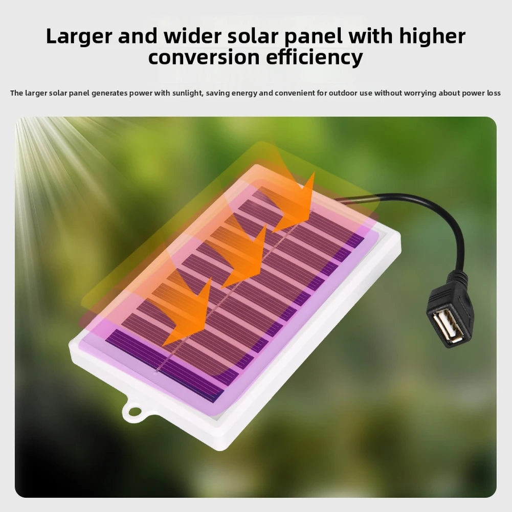 2W 5V Kompaktes Solarpanel mit USB-Schnittstelle zum Aufladen tragbarer Geräte bei langen Aufenthalten im Freien und bei Feldarbeit – Detail 12