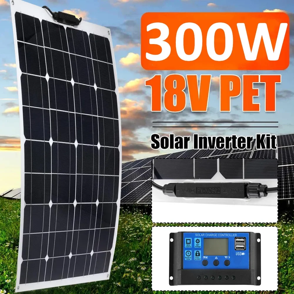 300W Semi-flexible Solar Panel Monocrystalline Solar Panel Outdoor ...