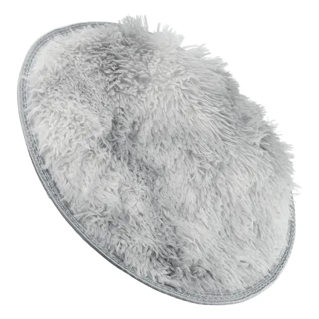 Circle Round Shaggy Rug Tie-dye Plush Carpet Living Room Bedroom Carpet Floor Mat Anti-Skidb Home Textile Solid Pattern 4