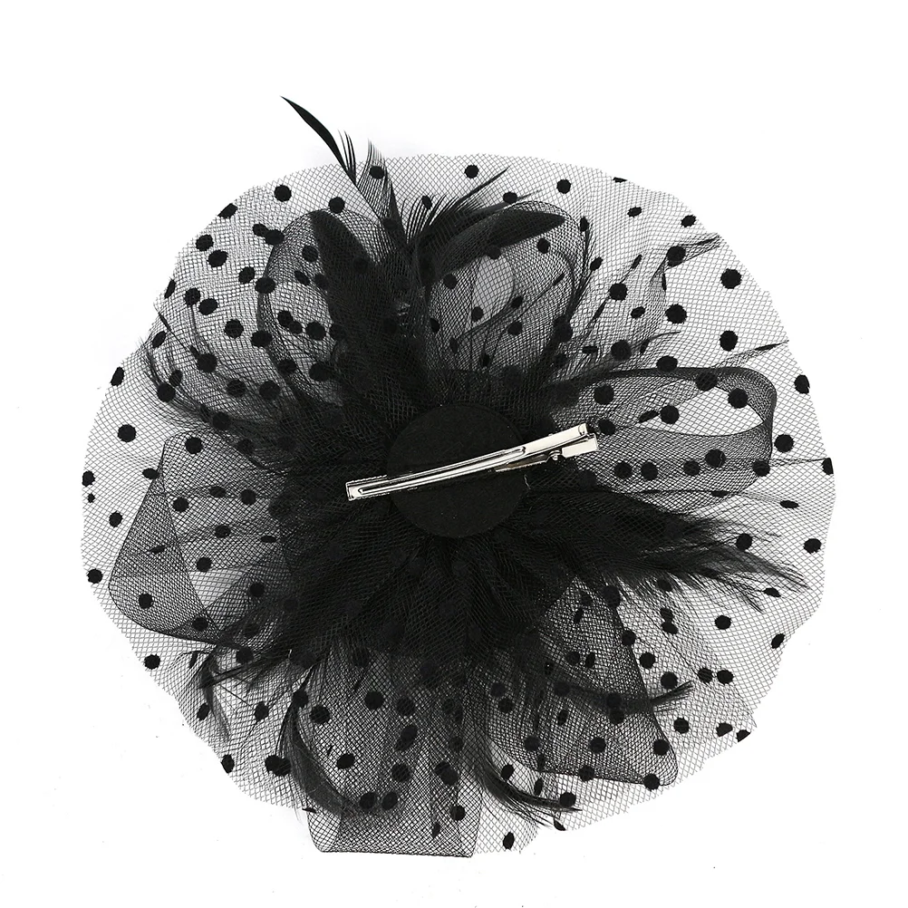 

Feather Headdress Party Pearl Veil Flowers Headwear Performance Hair Band Woman Flapper Headpiece