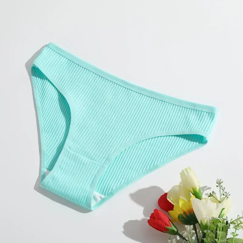 

Breathable Low for Underpants Lingerie Sexy Briefs Women Double-layer Underwear Women's Panties Threaded Seamless Waist Girls'