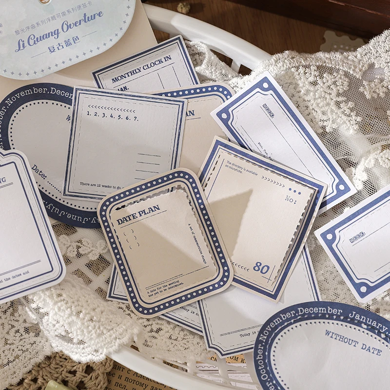 Journal GO 20pcs Vintage Memo Pads Paper DIY Scrapbooking School Stationery Art Collage Junk Journal Material Paper 6