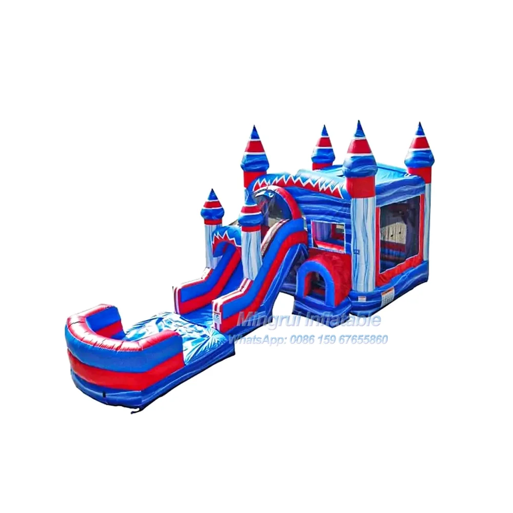 Free Shipping Inflatable 10x5m/33x17ft Jump Bouncing House Bouncy Castle Slide Combo