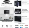 2413 1  Over the Range  Oven with Vent Fan, 1.34 cu. ft. Capacity, 1000W, 24 inch, Black / Stainless Steel 3