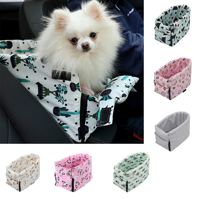 Tapis de voiture Portable Chien Chenil Siège de sécurité Voiture Contrôle  central Universel Véhicule Accoudoir Boîte Pet Chien Porte Siège Pet  Fournitures