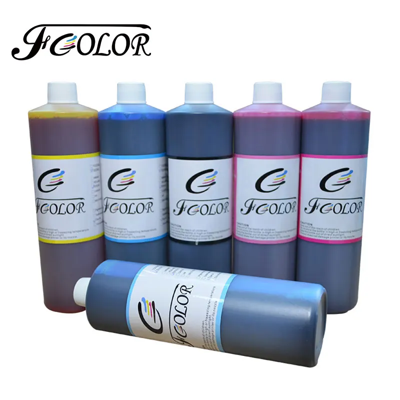 

Высококачественные красящие чернила FCOLOR 6*1000 мл, чернила для заправки красителя для струйного принтера Epson L801 L805 L810 L850 L1800