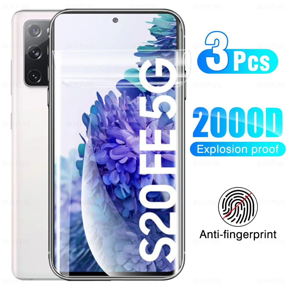 3 Pz Pellicola Idrogel Per Samsung S20 S21 Fe S22 Plus S23 Ultra Note 10 Lite 20 Z Flip 3 4 Flip3 Flip4 Proteggi Schermo Non Vetro