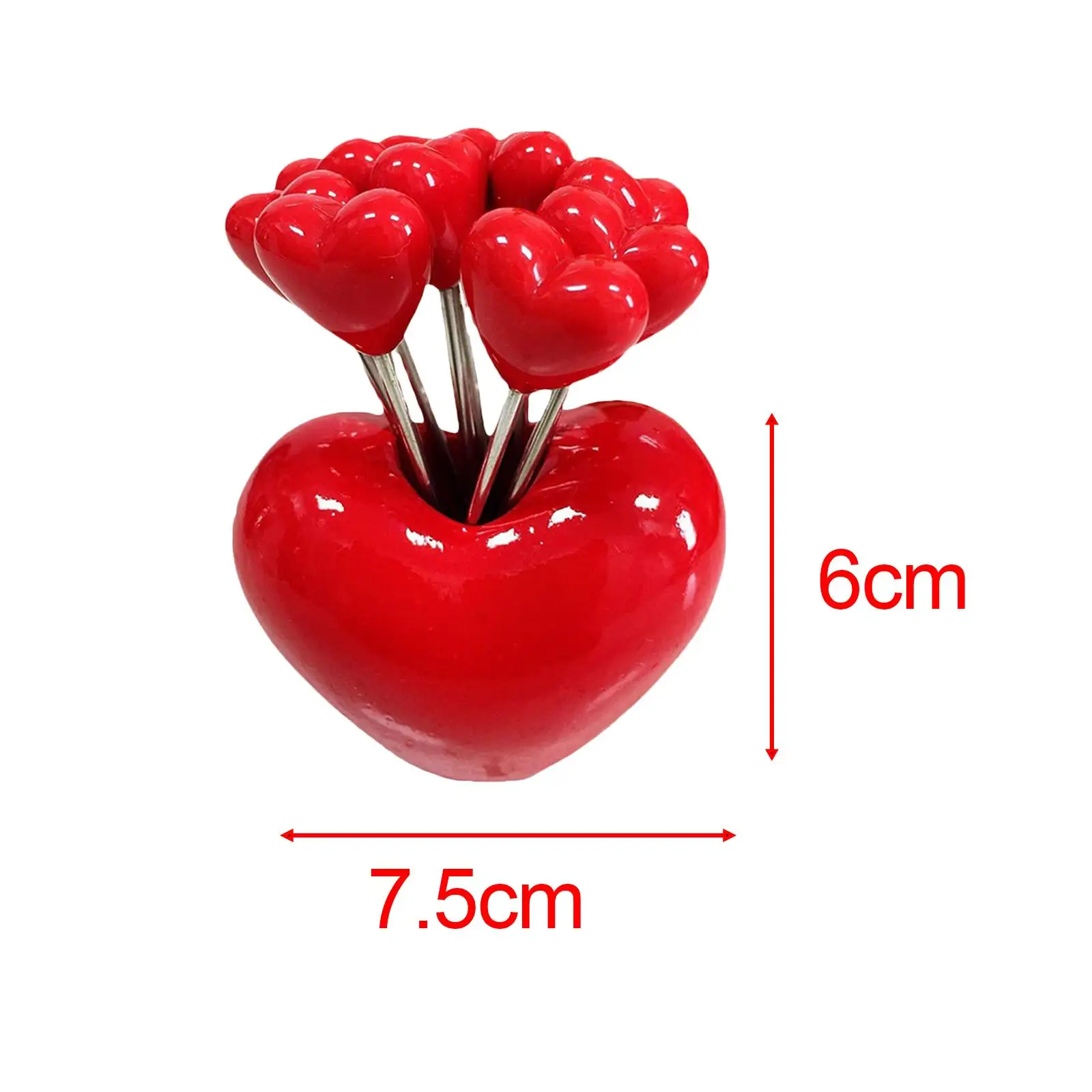 10 Different Fruit Forks and 1 Love Holder Home Decorative Cute Picks for Fruit Platter Dessert Home Cake Restaurant