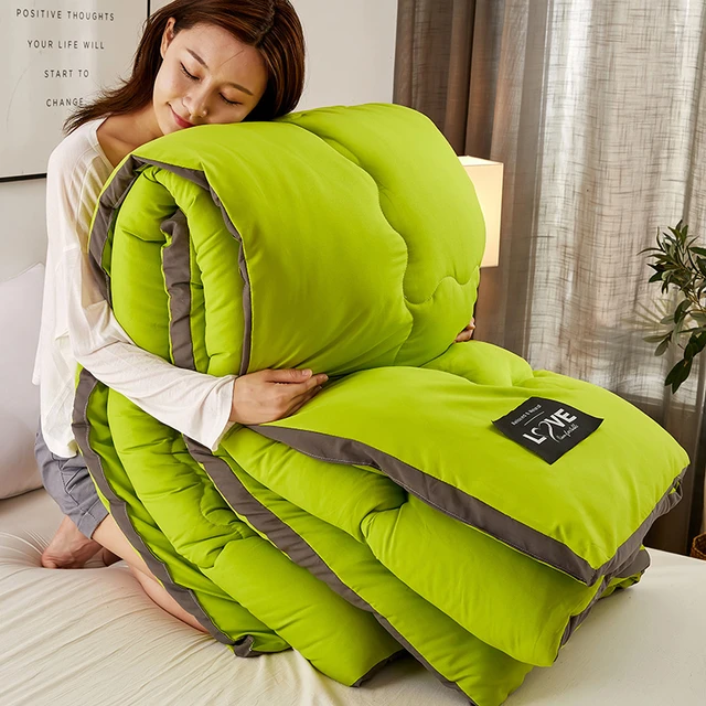 Trapunta trapuntata trapuntata in microfibra imbottitura nordica trapunta  letto in fibra Super calda letto singolo e matrimoniale 200 x23 0 trapunta  matrimoniale Colchas - AliExpress