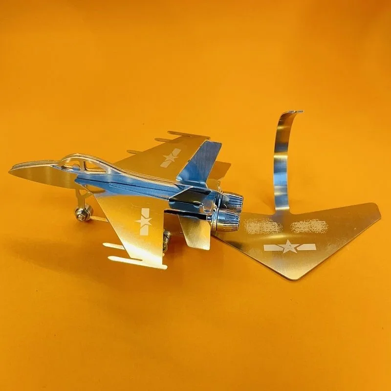 DIY fighter 3D Metal Stainless Steel Jigsaw Puzzle Assembled Steel Detachable Jigsaw Toy Ornament Birthday Gift