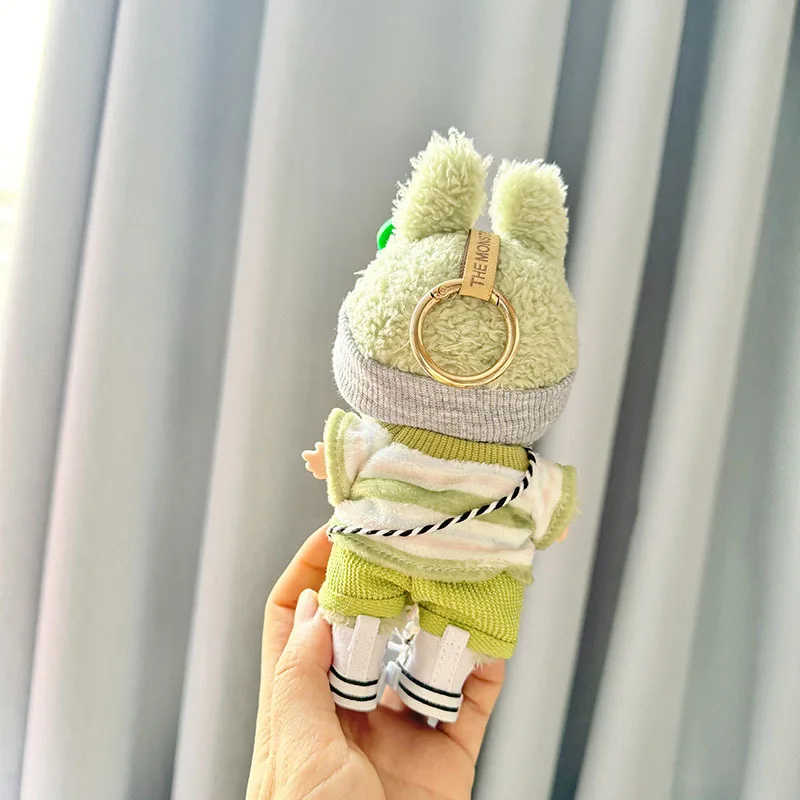 Labubu I II Idol Dolls Clothes Kawaii Green Outfit with Bag Accessories Korea Kpop Doll Clothing Mini Plush Doll Universal 19 S13c4a23597fb4af983b82e853fc7909fO