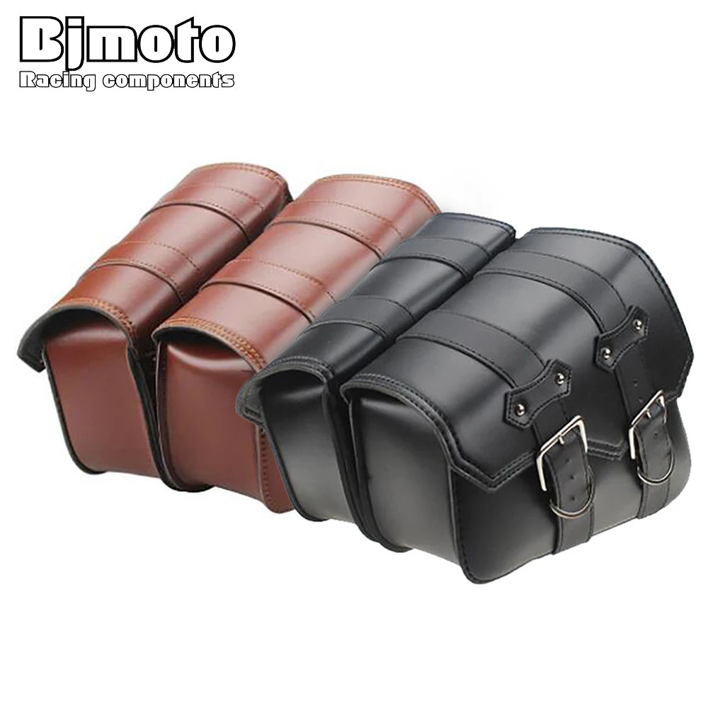 Waterproof Leather Motorcycle Saddle Luggage & Tool Travel Bags