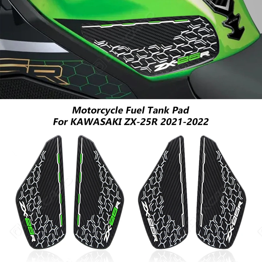 

Motorcycle Fuel Tank Pad Stickers 3D Tankpad For KAWASAKI ZX-25R ZX25R 2021 2022 Sticker Tank Cover Decoration Accessories