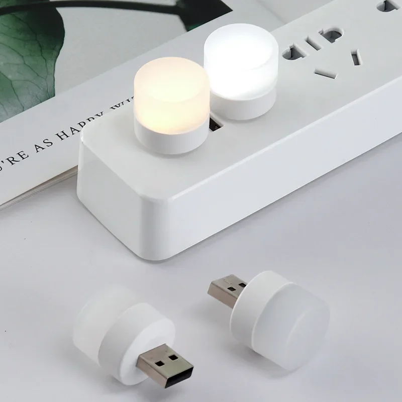 Hot Selling Night Light, Mini Atmosphere LED Light, Portable Round Light, Plug-in USB Student Eye Protection Light 3